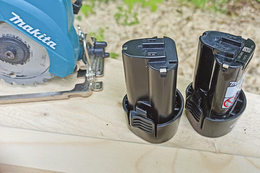 Аккумуляторная циркулярная пила Makita CC300DWE для работы с керамикой. (Источник: фото автора)