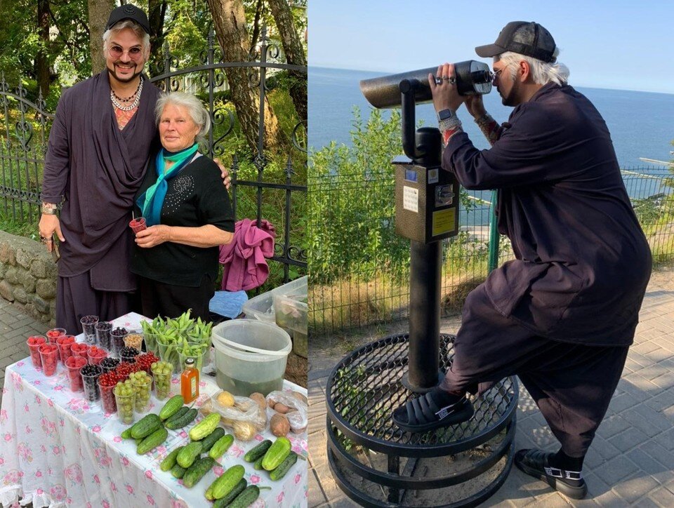     Артист успел засветиться в нескольких местах города и сфотографироваться с местными жителями.  Предоставлено героем публикации
