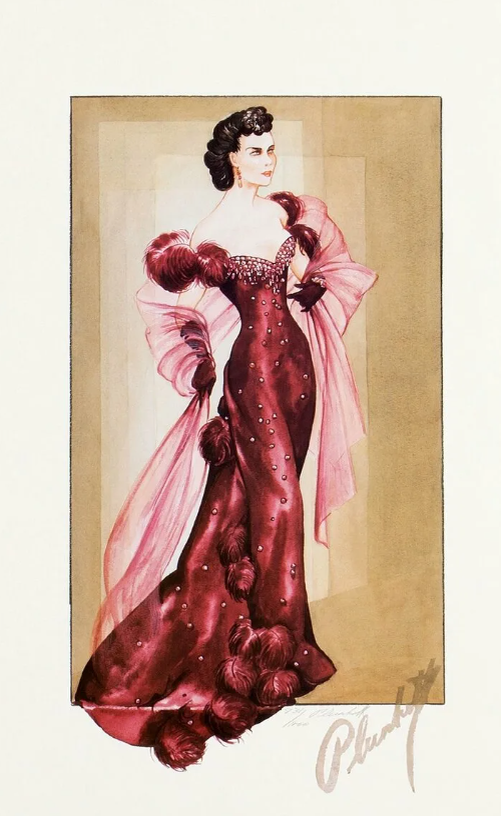 Эскиз наряда Уолтера Планкетта (источник: Яндекс-картинки)