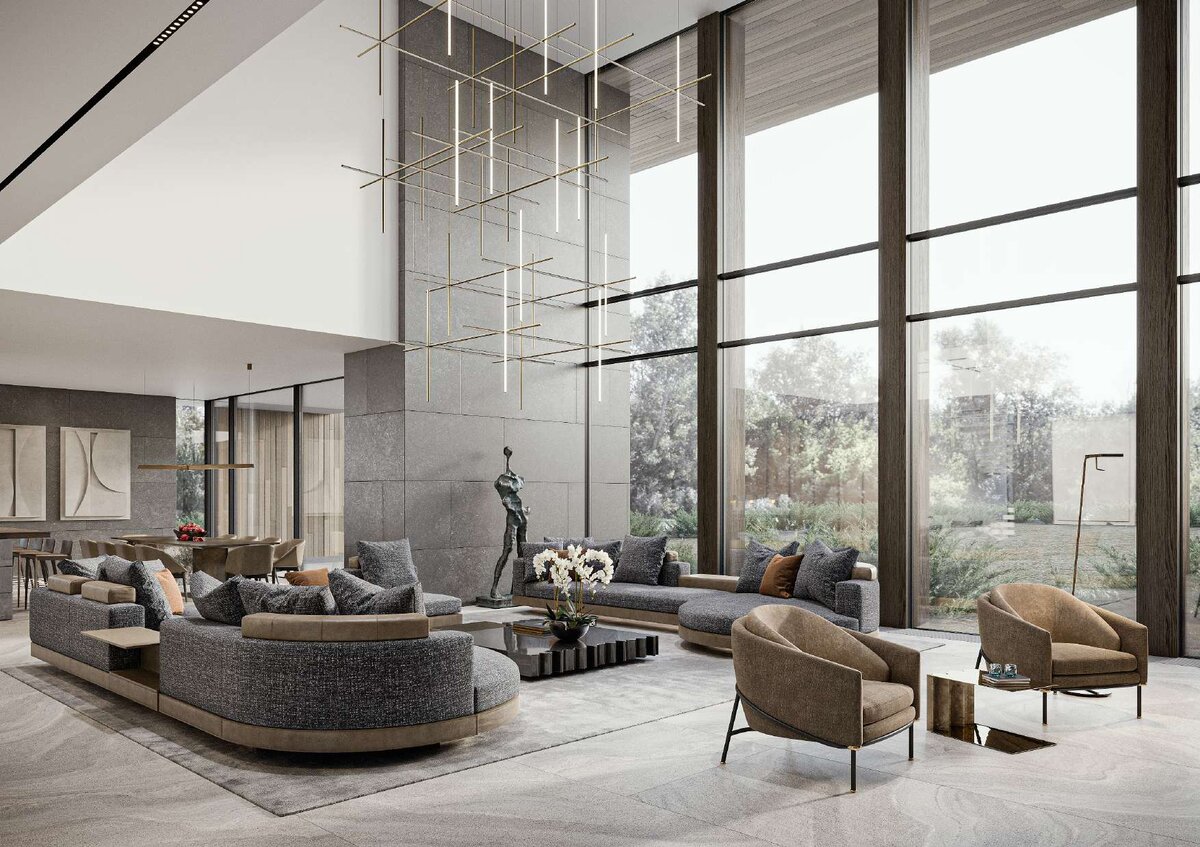 Такие дома сейчас в тренде. Но большинство из них пока строятся. 