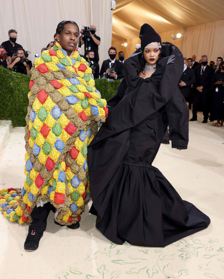 Эйсап Рокки и Рианна на Met Gala