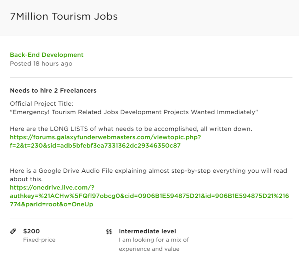 Чрезвычайная ситуация! Немедленно требуется [далее неразборчиво, ссылка на форум и на аудиофайл].