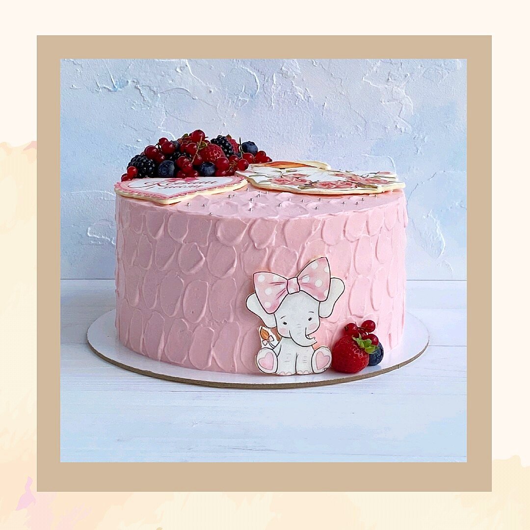 Торт на 1 месяц девочке