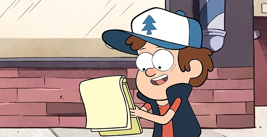 Диппер во время расследования