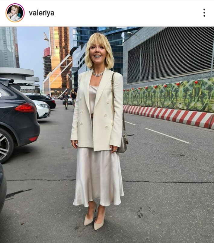 Скриншот из официального аккаунта Валерии в инстаграм:  instagram.com/valeriya 