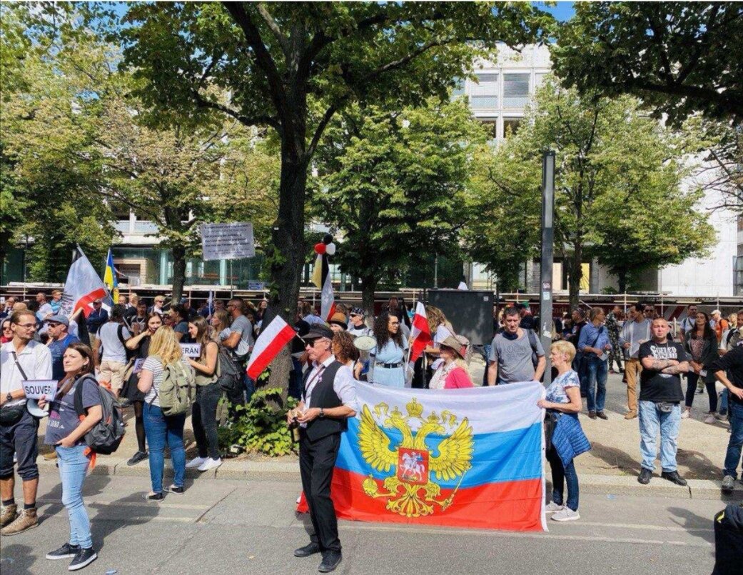 Митинг в Германии (фото немецкого блогера) 