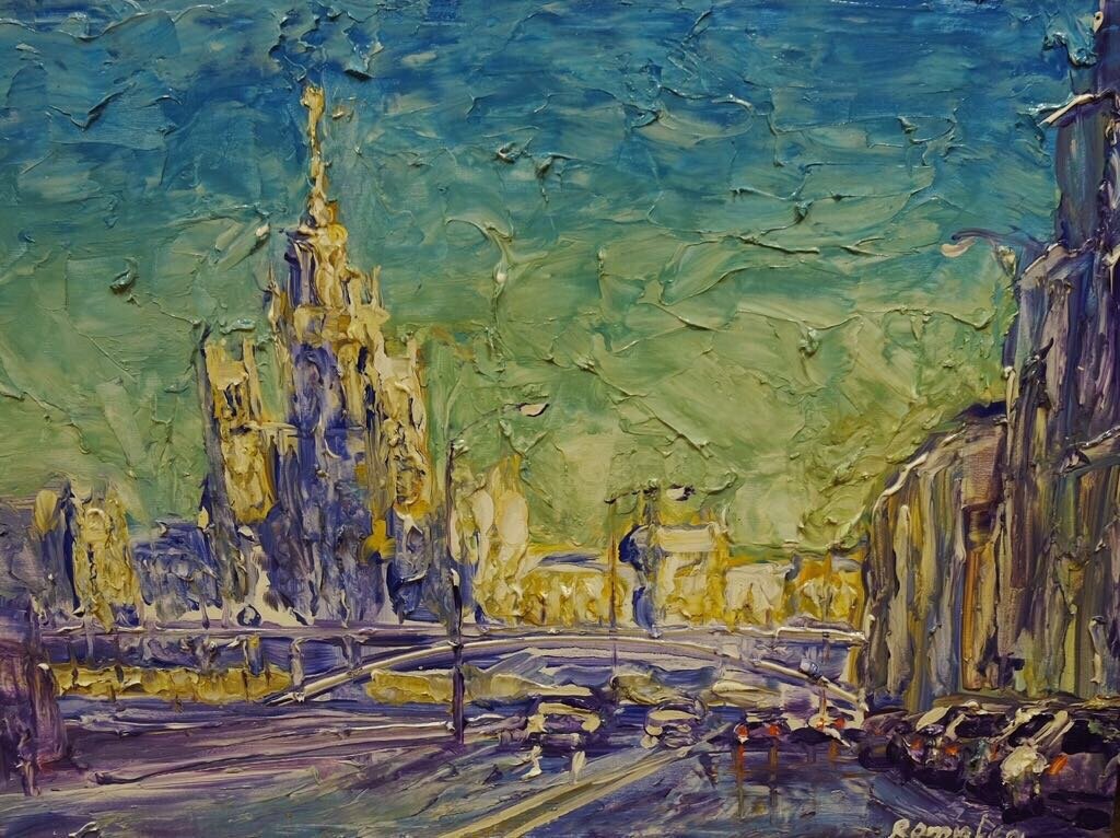 Роман Рахматулин «Московская набережная» (из коллекции галереи «Арт-Гнездо»)