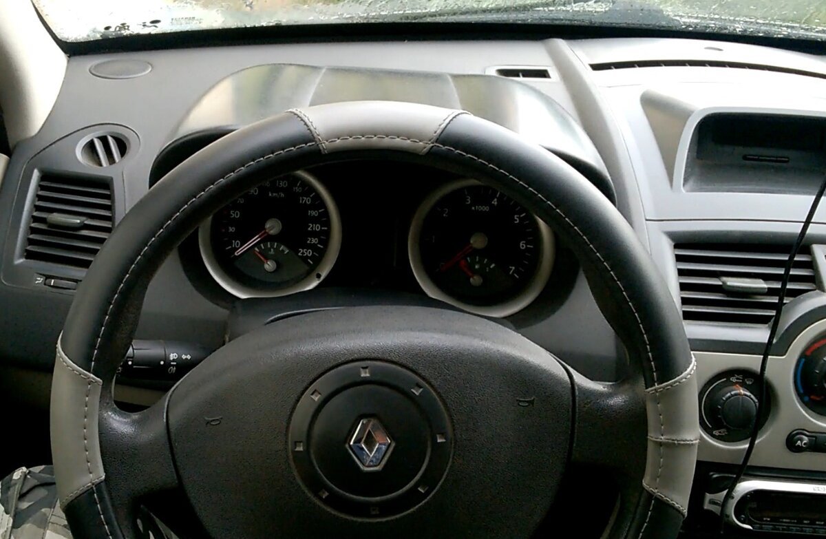 Руль с обычной оплёткой