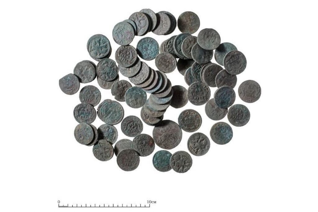 клад медных монет XVIII века
