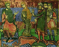 Радегунда предстает перед королем Хлотарем I