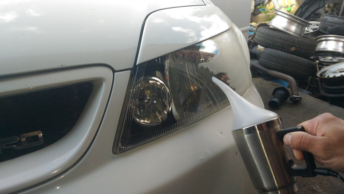 Химический полировка фар