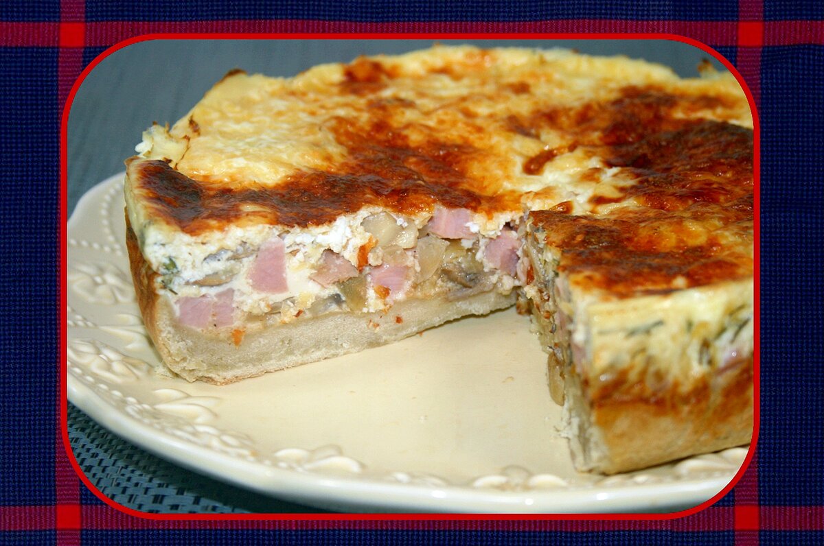Noodled Crusted Quiche