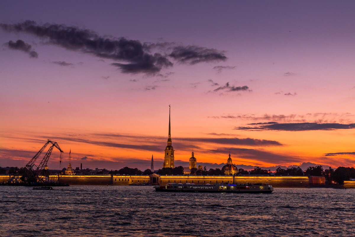 Фото заката в питере