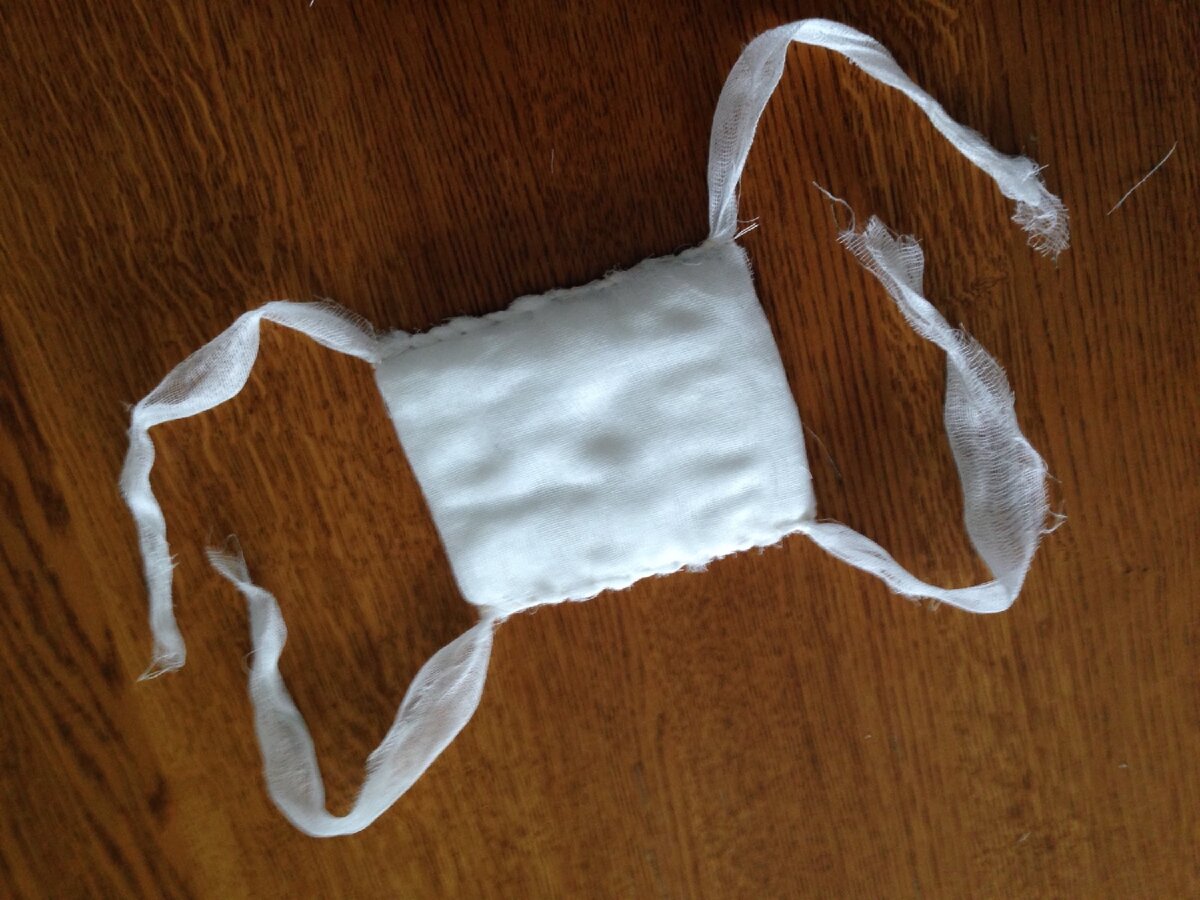 Ватно-марлевая повязка. Фото Яндекс. Картинки.