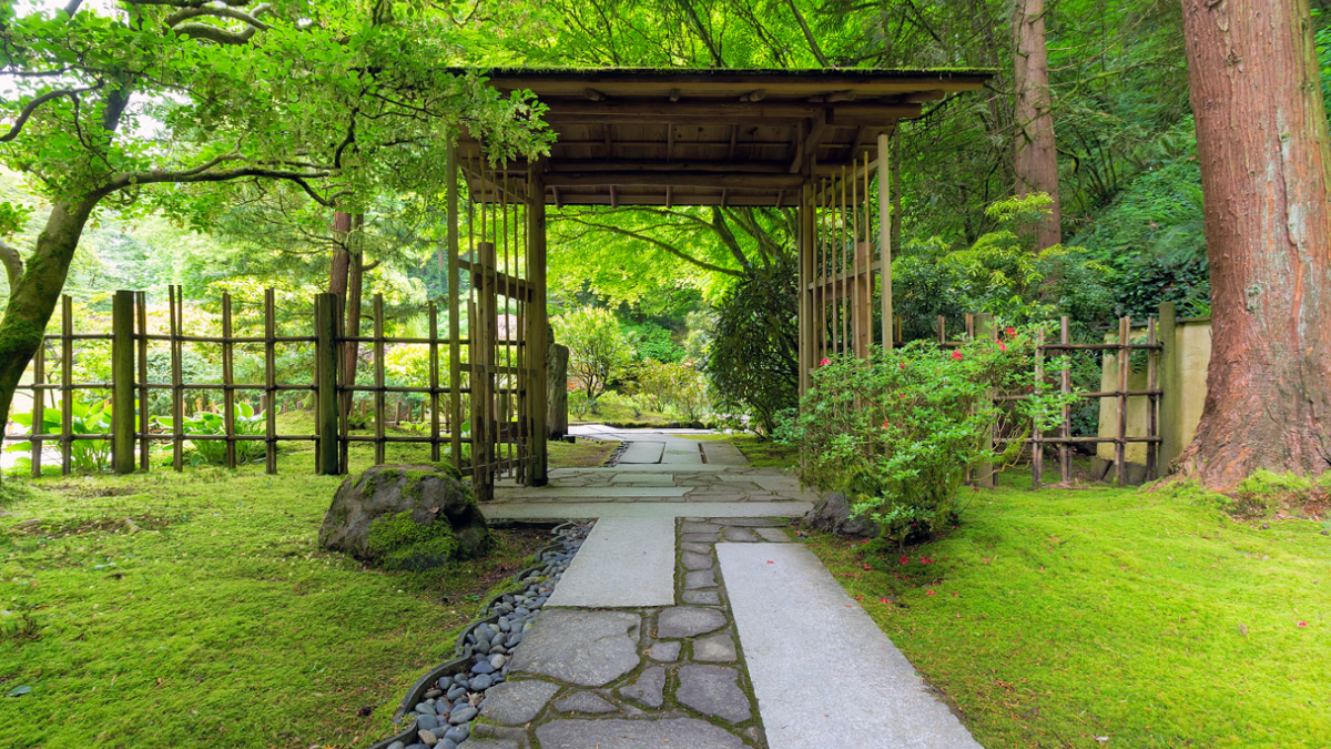 Ограждения в японском саду