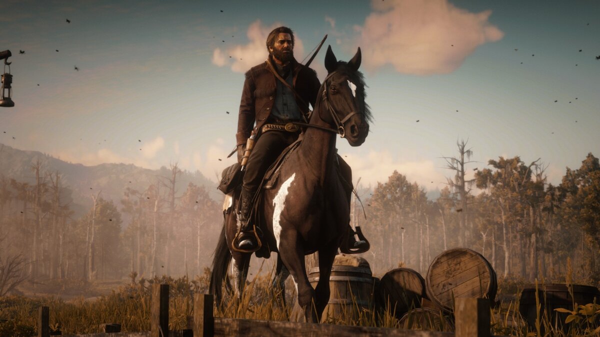 Артур Морган всегда на коне: и в прямом и в переносном смысле