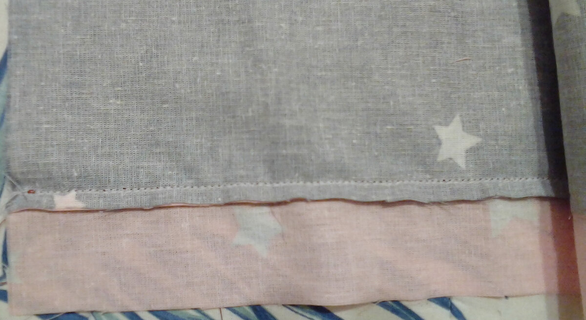 Соединение ткани. Правильное направление заутюживания шва.