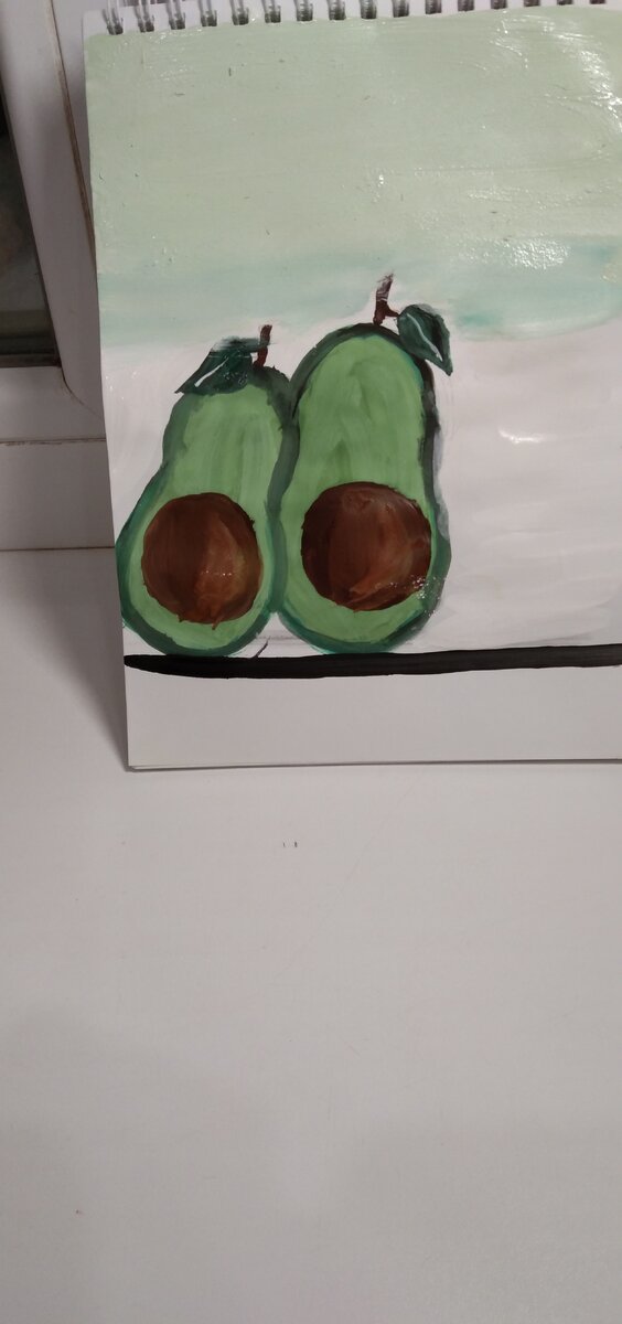 Раскрашиваем и всё готово! 👍🥑❤️❤️