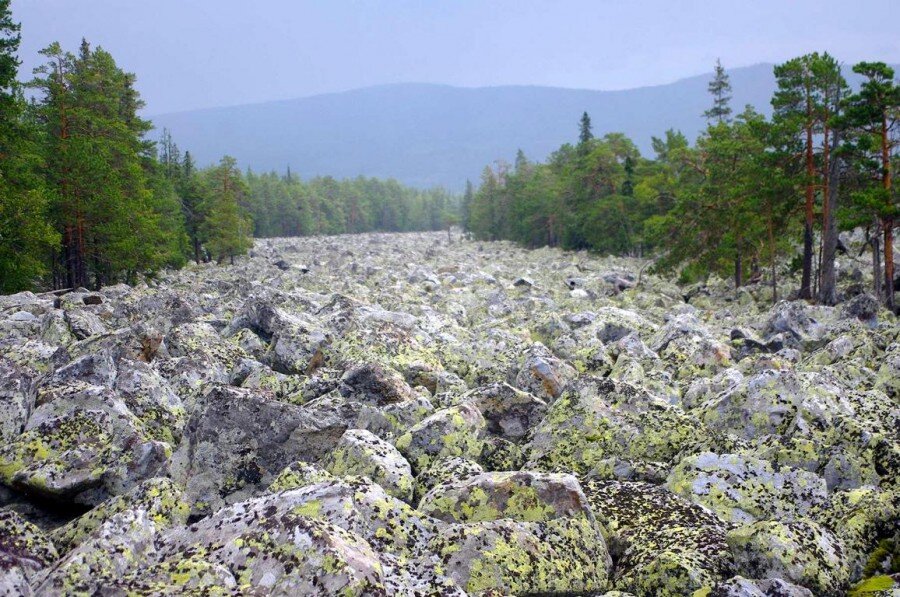 Каменная река на Урале