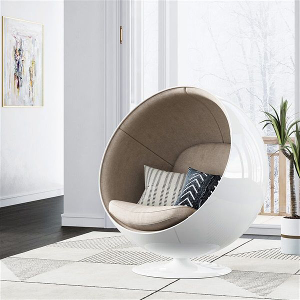 История лучшего кресла всех времен The Ball Chair. Кресло шар - шедевр  мирового дизайна | Салон мебели премиум класса ОДИС | Дзен