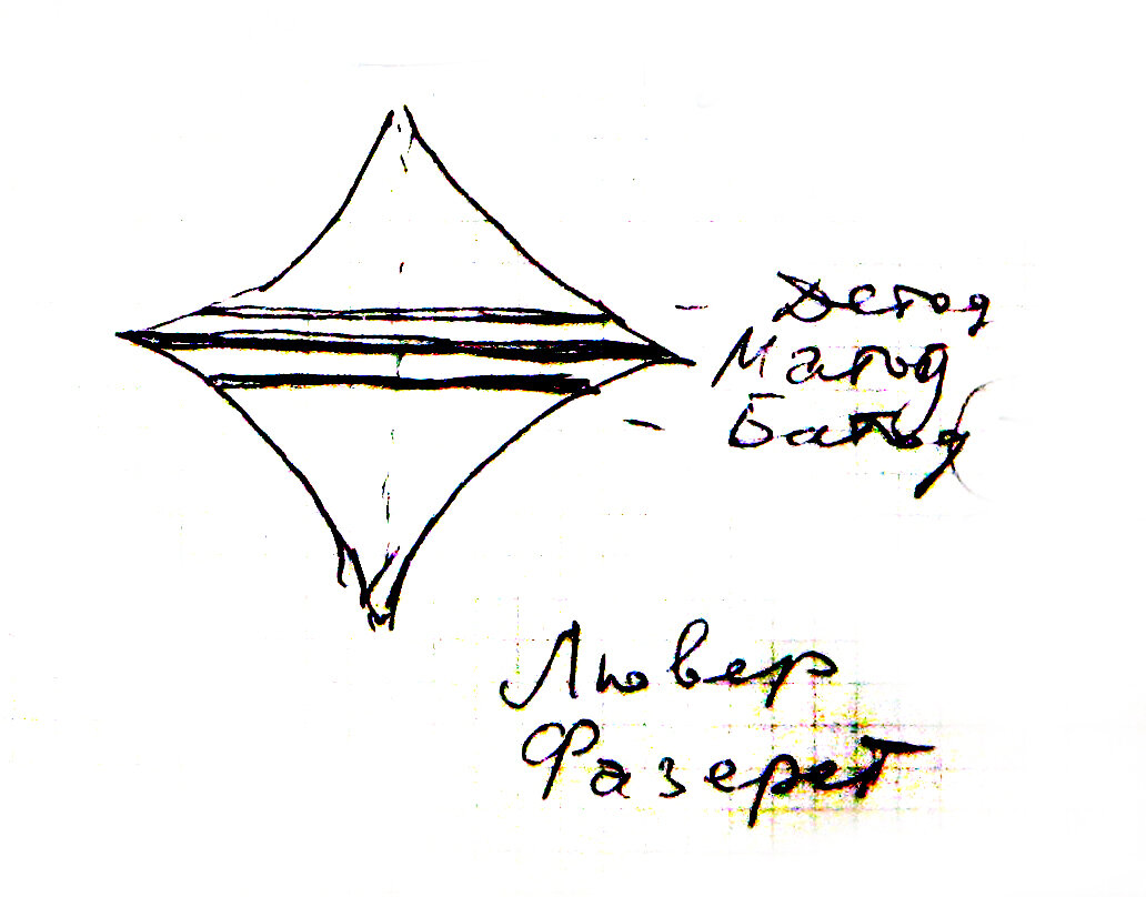 Нет, это не рисунок из "секретной" тетрадки Ивана Николаевича Павлова. Это - рисунок его сына - фантаста Сергея Ивановича Павлова. Он - в одной из тетрадок с подготовительными материалами к роману "Волшебный локон Ампары". 