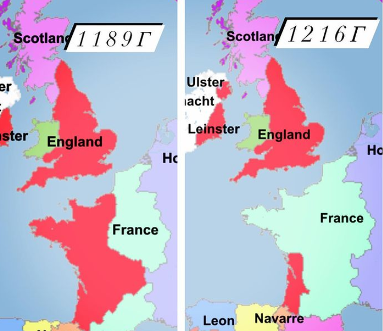 Как Джон "пролюбил" территории Англии в континентальной Европе