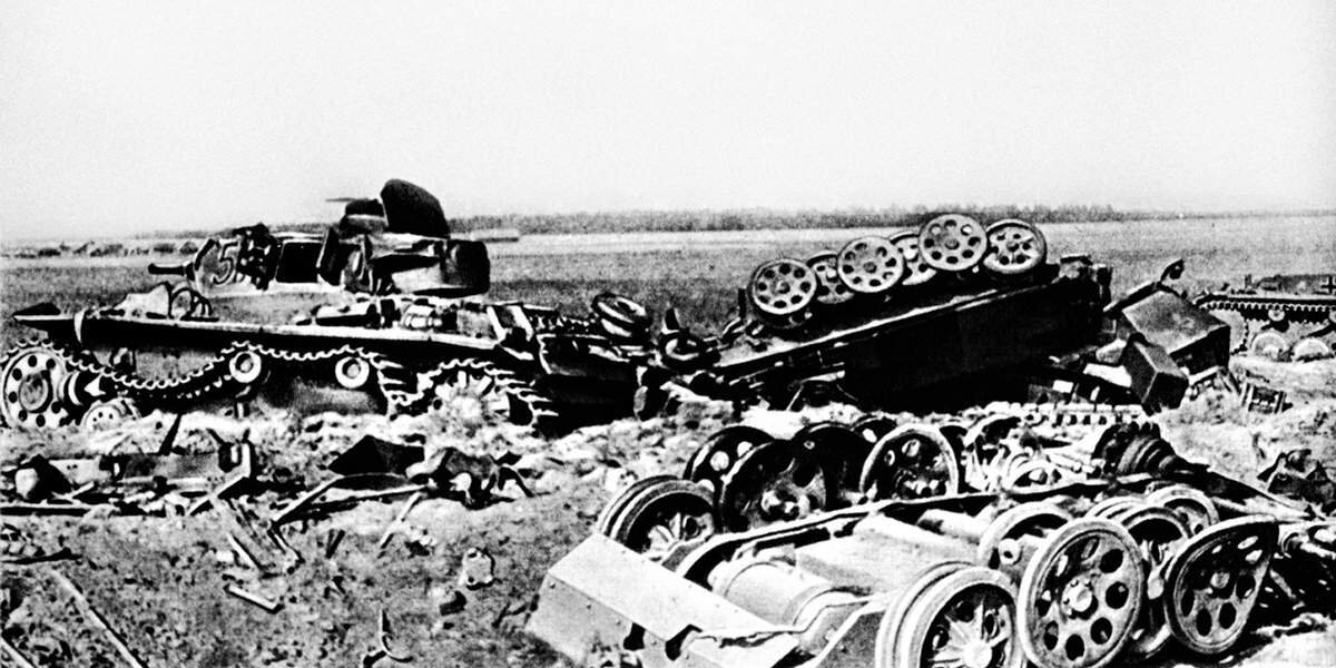 немецкие завоеватели под Буйничами. Фото военного фотографа Трошкина