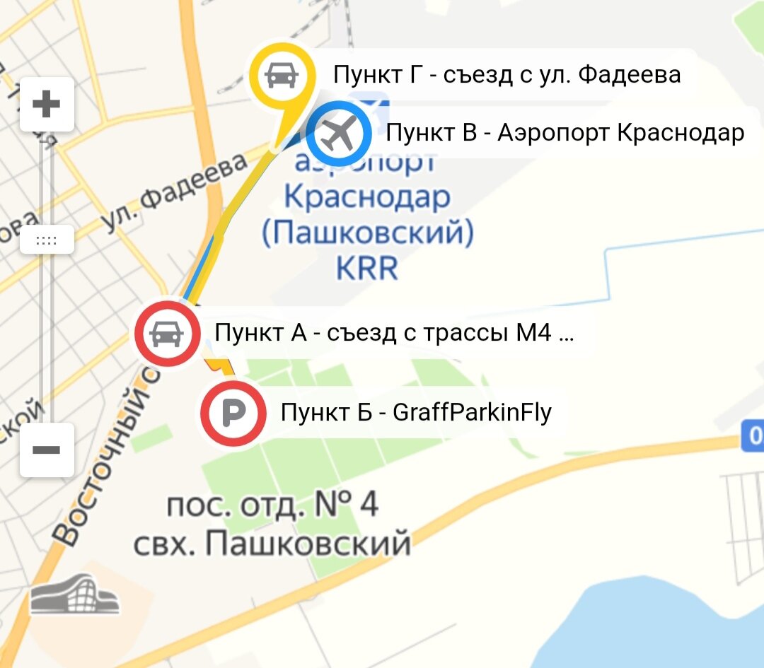 Местоположение парковки Graff parking fly