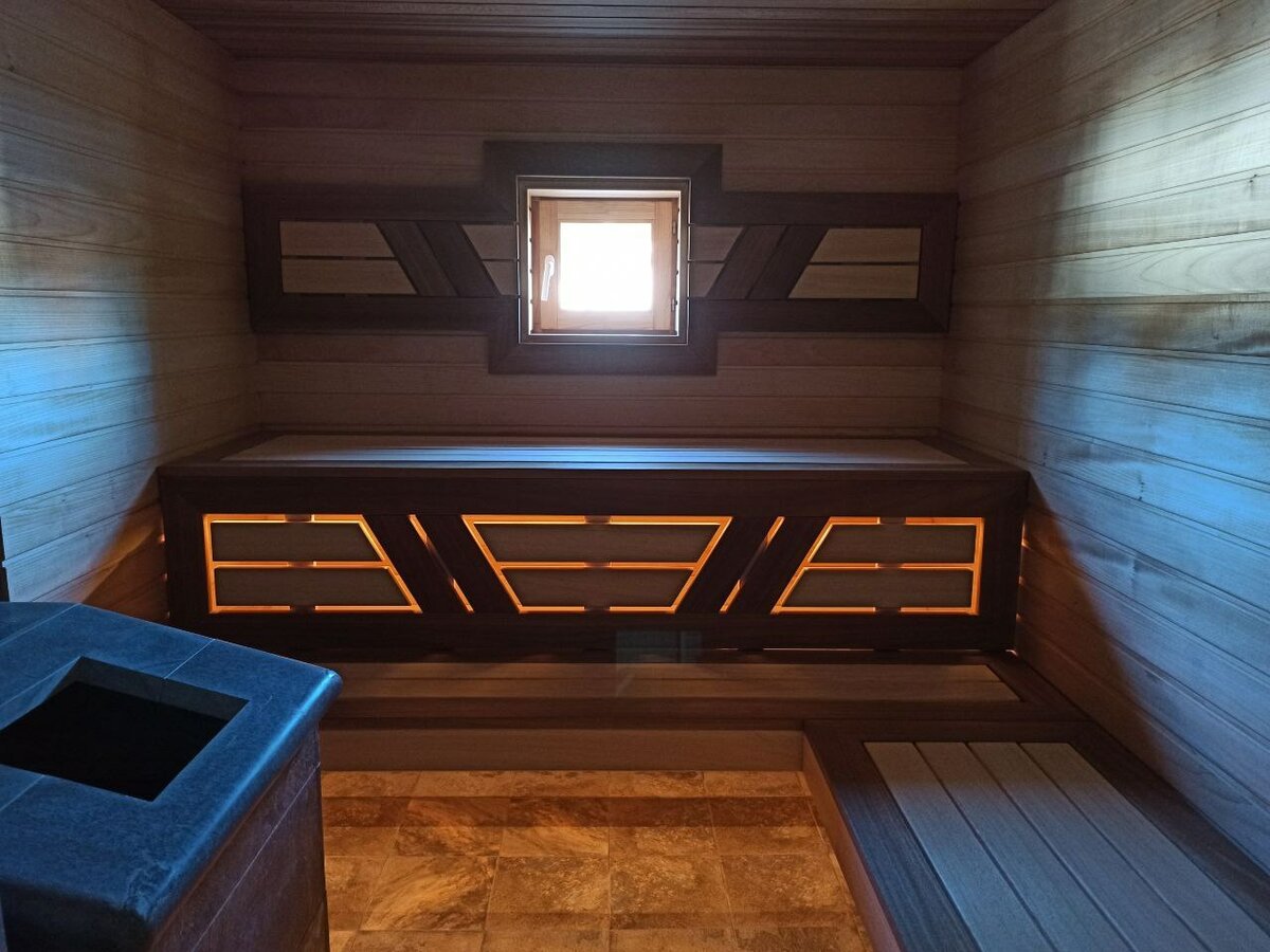 Отделка сауны "под ключ".