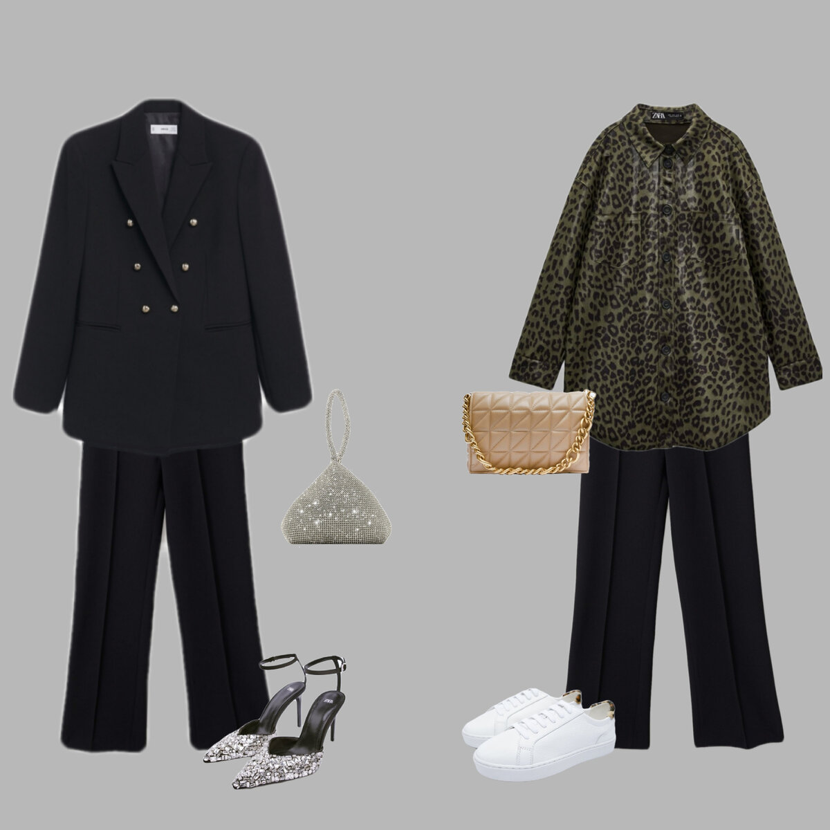 Брючный костюм на новый год и его использование после 