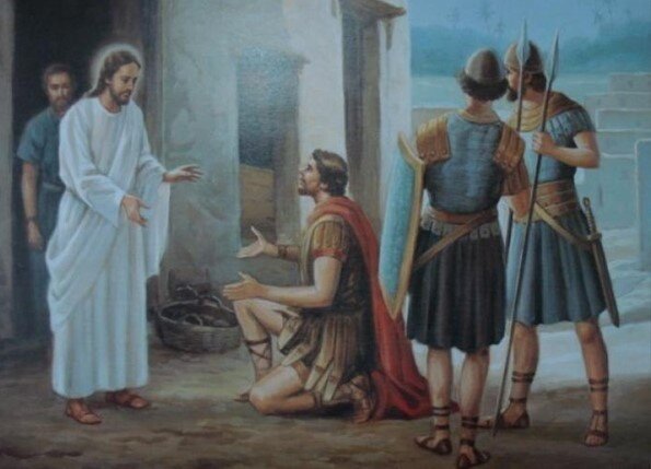 Исцеление слуги сотника. Изображение взято в открытых источниках.