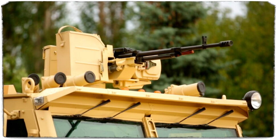 Источник: Уралвагонзавод, автор - Алексей Жарич. Помимо средств обнаружения лазерного облучения имеется боевой модуль с крупнокалиберным "Кордом".