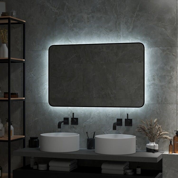 Зеркало Art&Max Siena 120*70 с подсветкой холодный свет