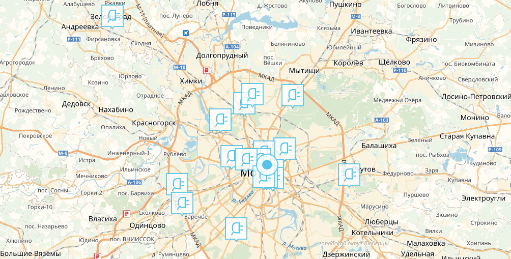 Карта вялок. Федурново Московская область. Хрипань Старая карта