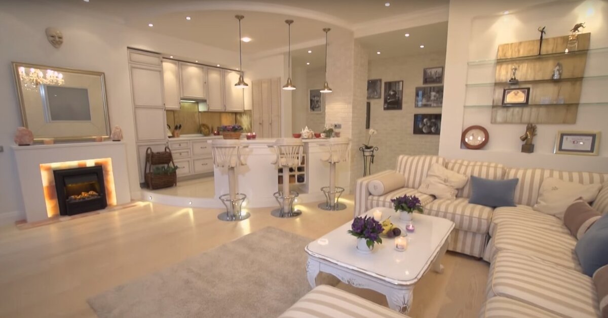 Гостиная и кухня