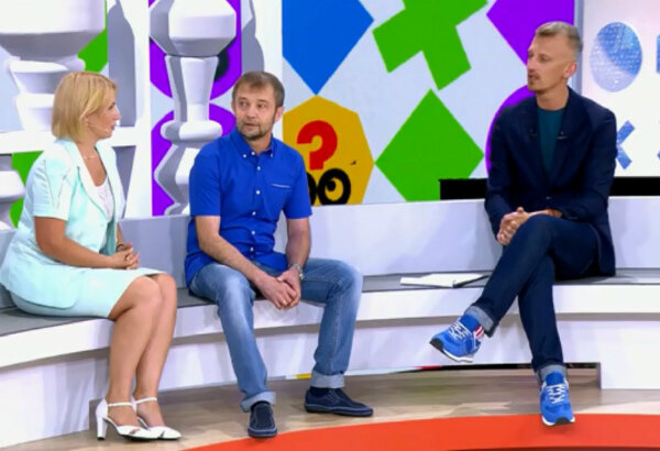 Скриншот с видео Первого канала , шоу "Видели видео?"