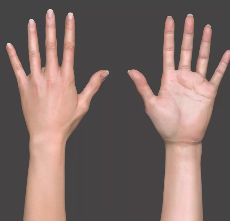 Руки часто остаются у женщин вне зоны внимания