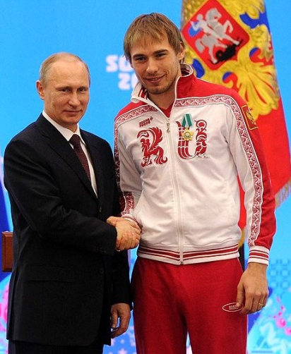 Антон Шипулин и Владимир Путин. Источник фото: Википедия