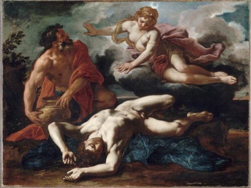 Смерть Ориона (1685 г.), художник Даниэль Сайтер