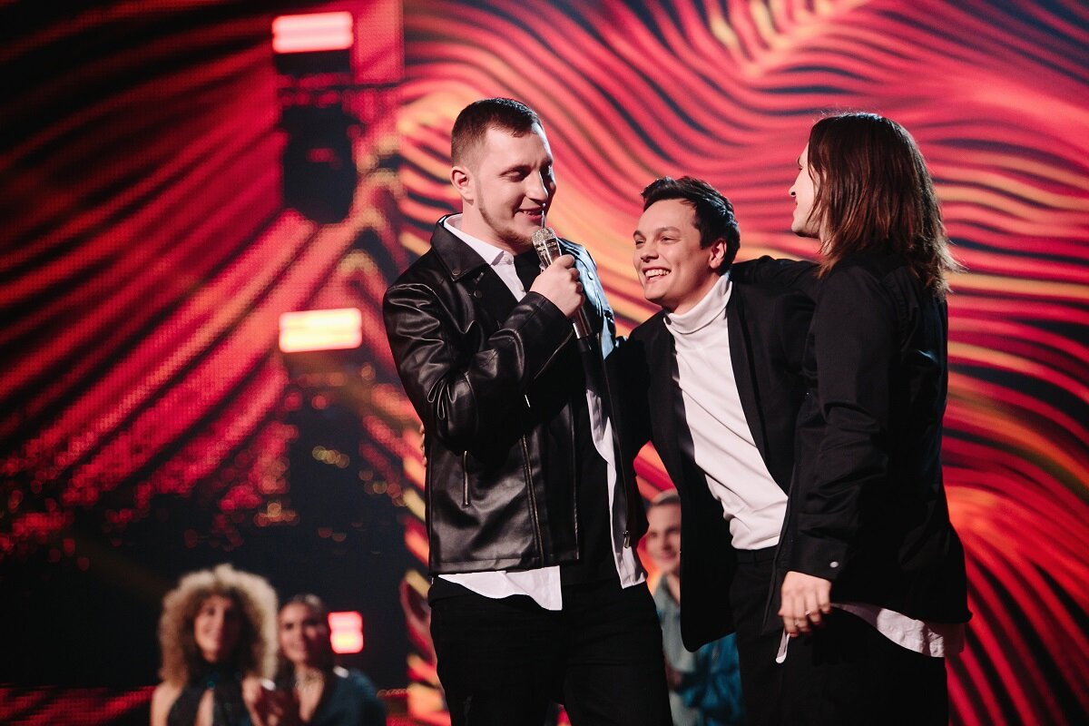 Парни из TRITIA не скрывали эмоций, когда узнали, что станут артистами ТО «Газгольдер»
​Фото: пресс-служба ТНТ