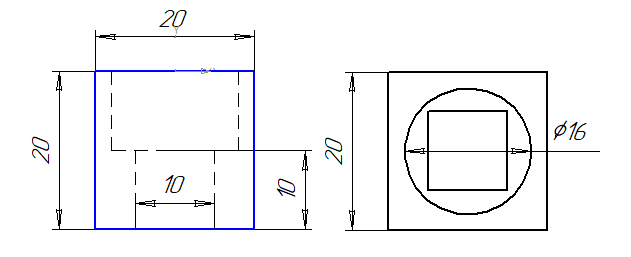 Первая модель. Компас 3D .