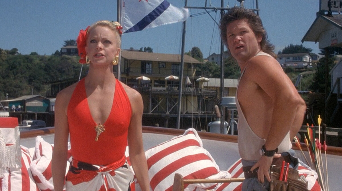  Голди Хоуп и Курт Рассел в фильме "За бортом"  1987 год