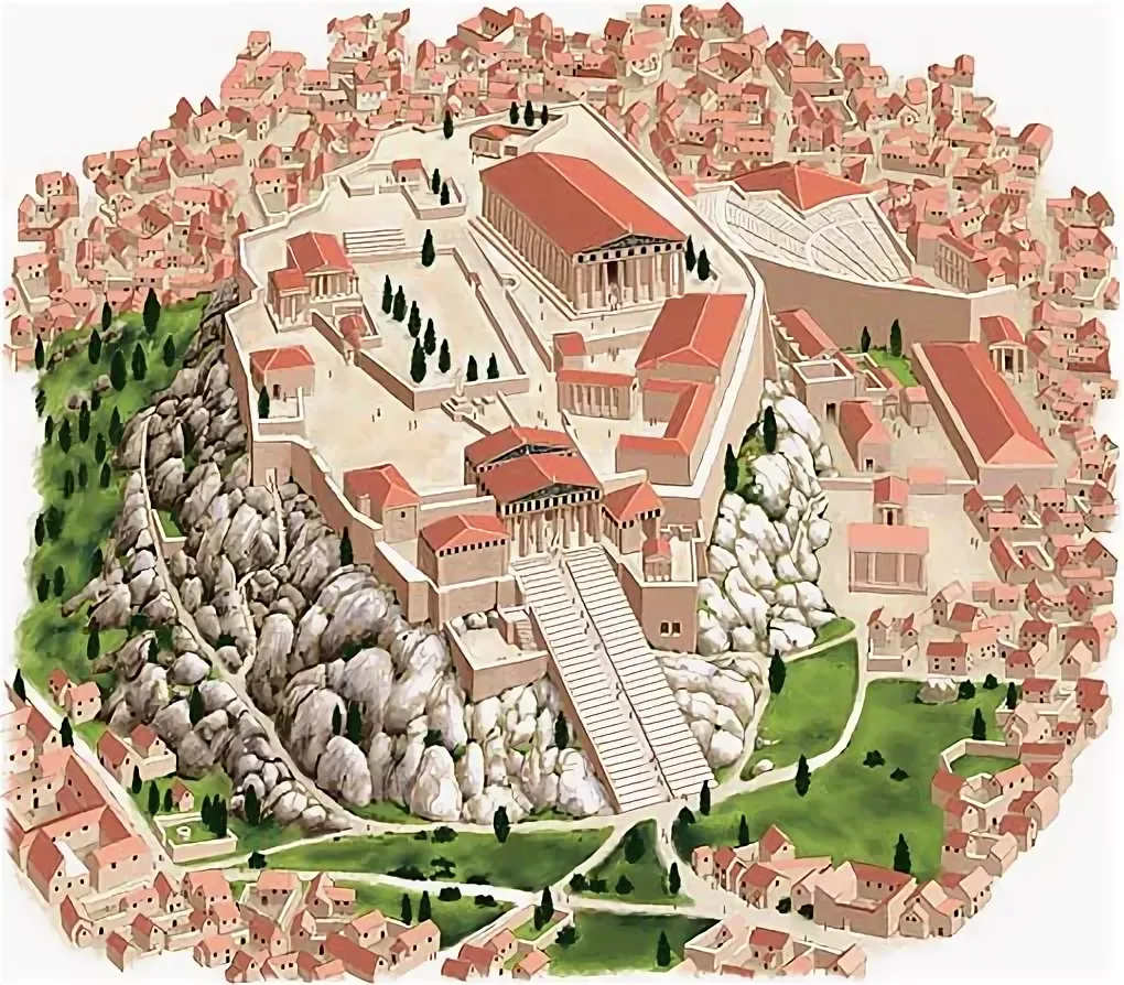 На этой реконструкции показано,как выглядели полисы.