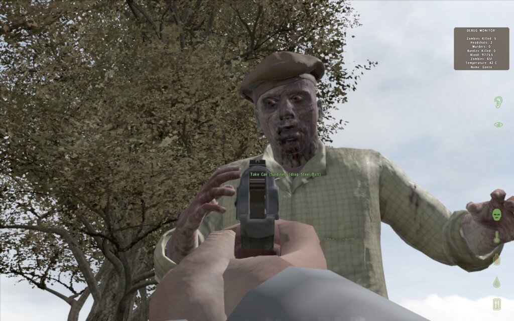 Живые мертвецы здесь очень прыткие — примерно как в «28 дней спустя». В атаку бегут зигзагом, и попасть в них трудно.