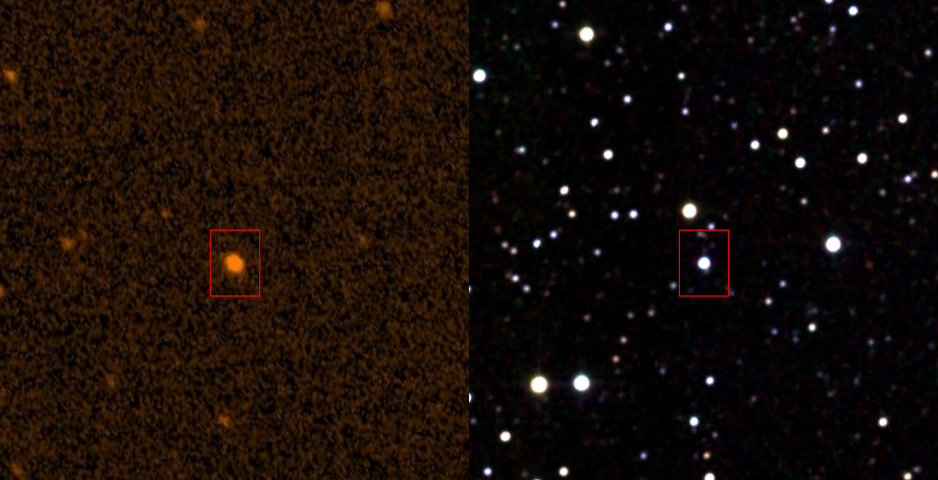Снимок звезды KIC 8462852 сделанное телескопом «Кеплер»