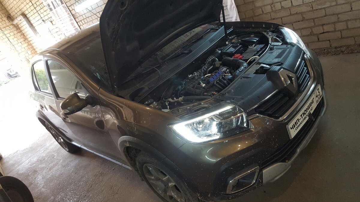 Господа!!! Сегодня выполнили чип тюнинг нового автомобиля Renault Logan 2 2019 г..  На авто было установлено ГБО и владелец авто попросил установить программу оптимизированную под газ.