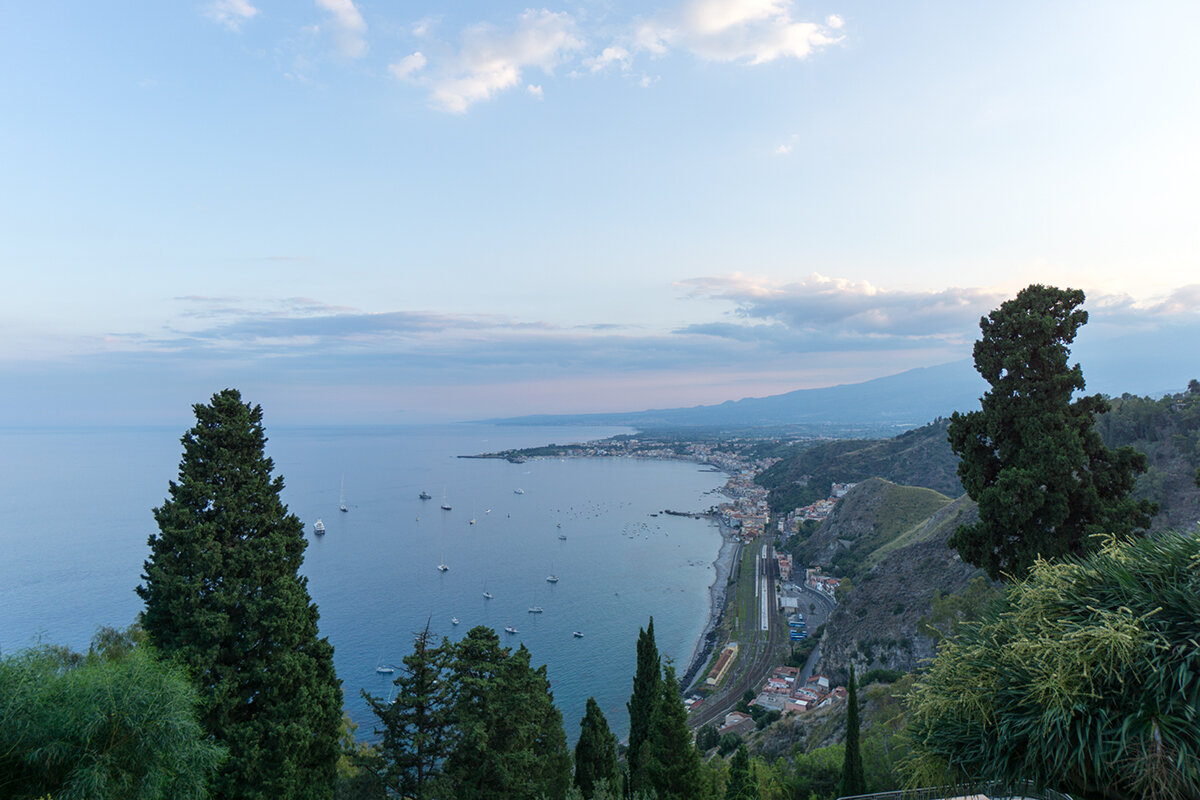 Таормина, вид на Ионическое море