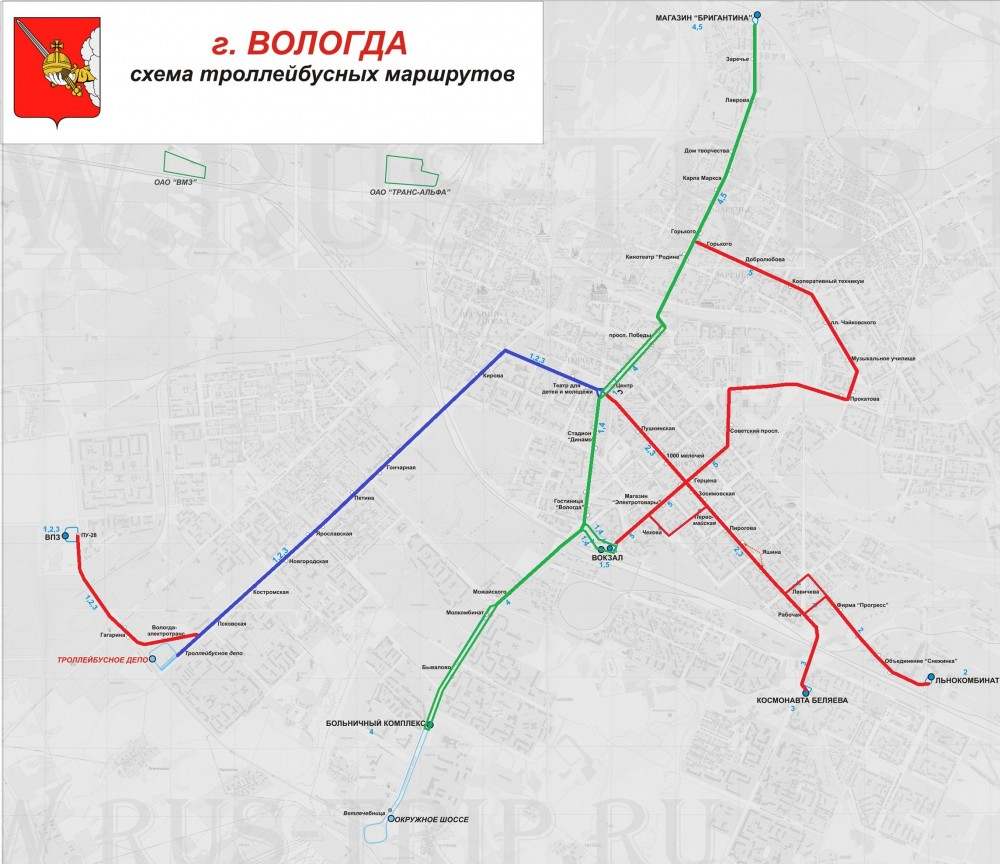 Карта вологда движение автобусов