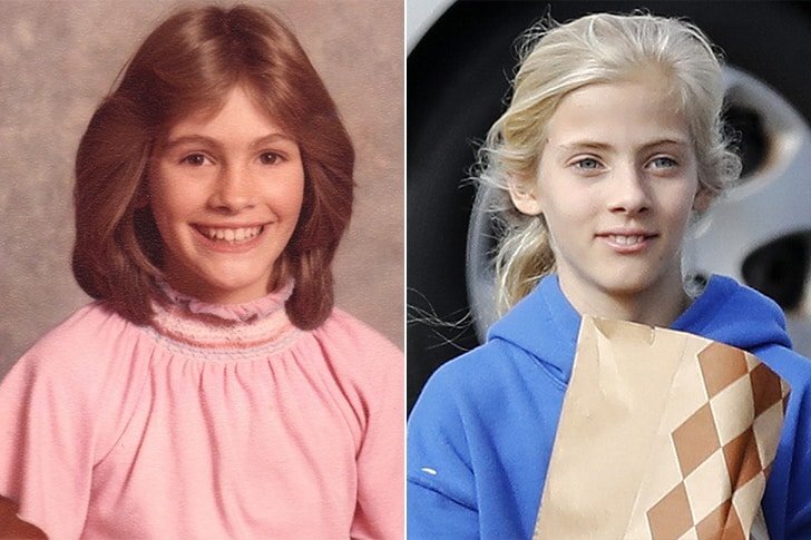 Джулия Робертс и Хейзел Модер в 11 лет