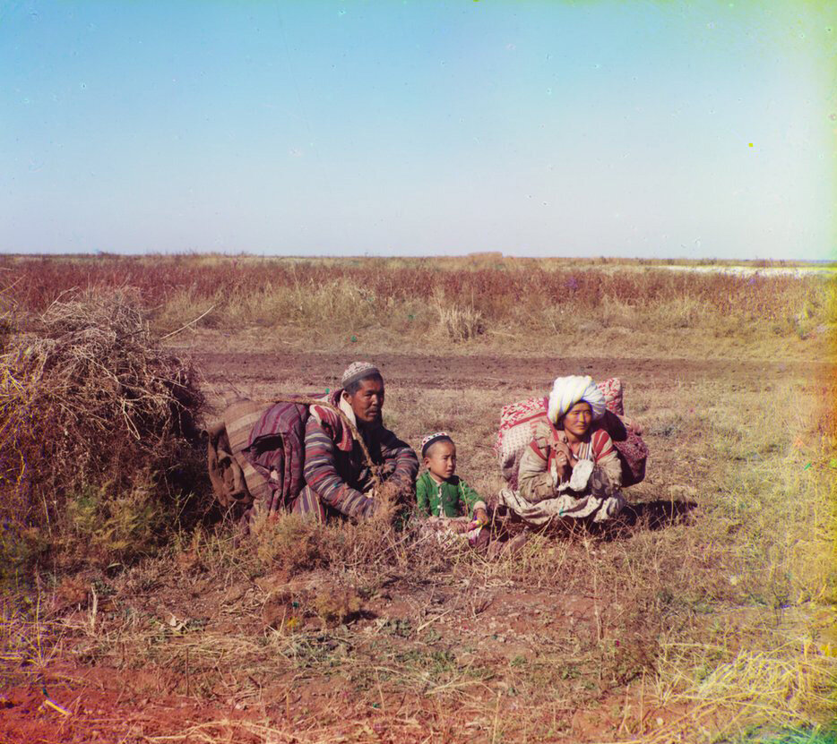 Прокудин-Горский С.М. Кочующие казахи, 1911г. **